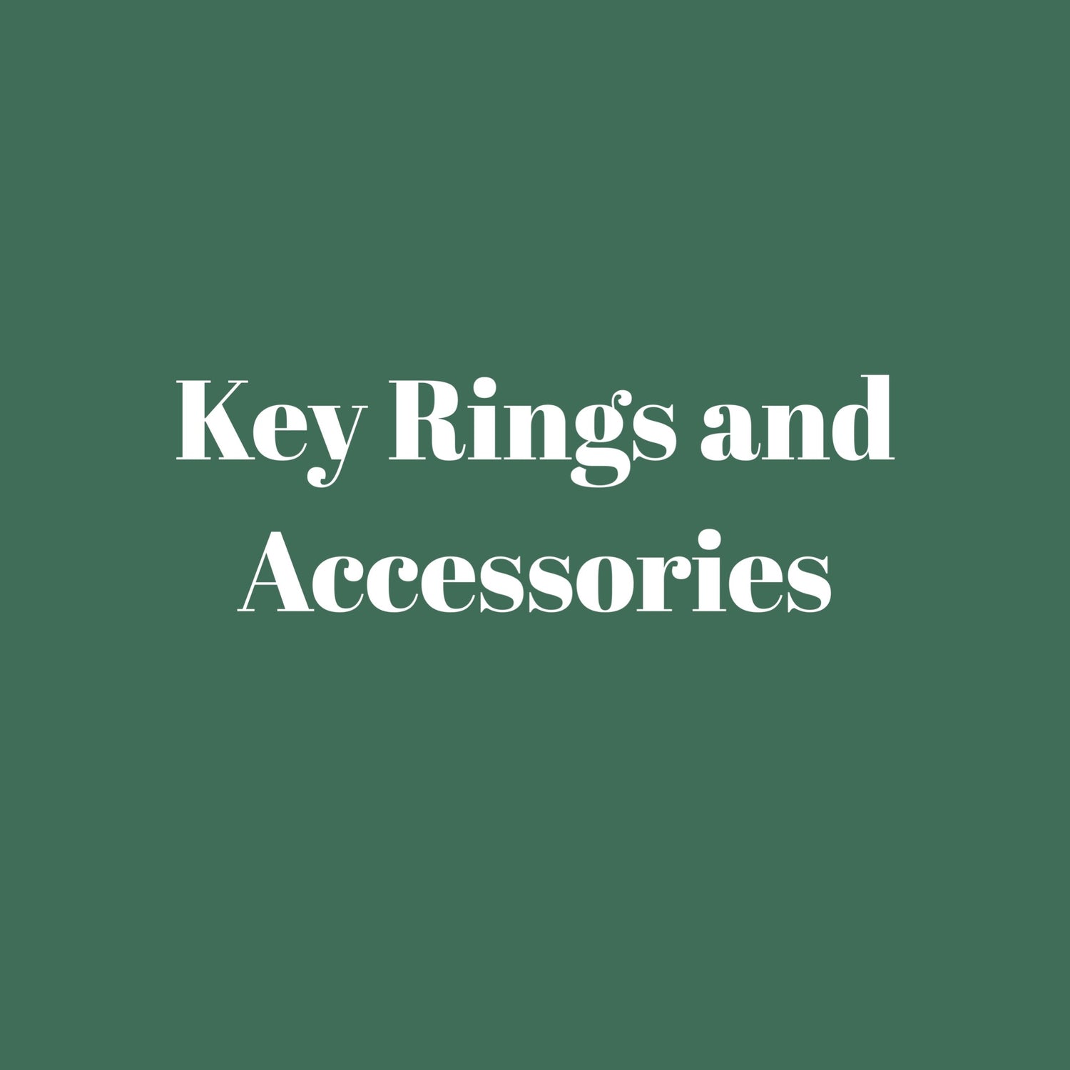 Key Rings and Accessories