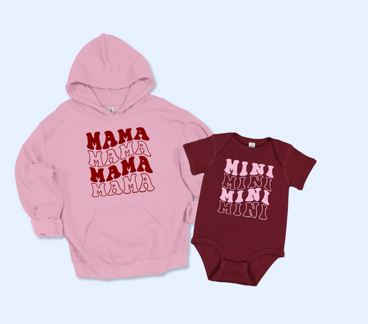 Mama Hoodie and Mini Body Suit Bundle