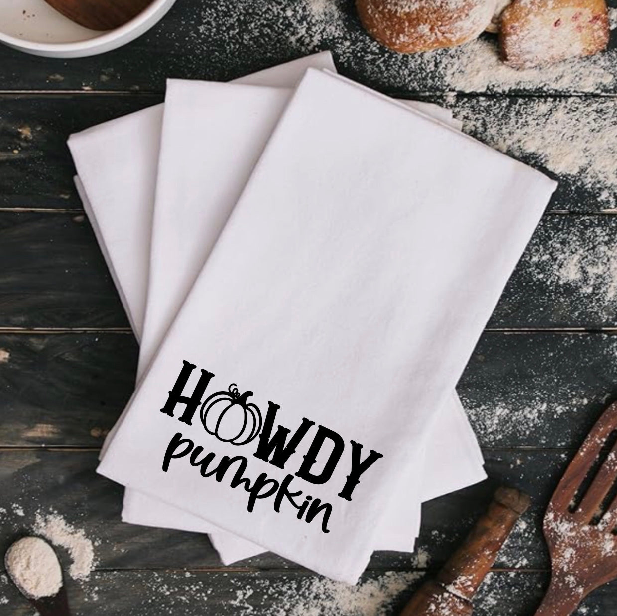 Howdy Pumpkin - Kitchen Towel