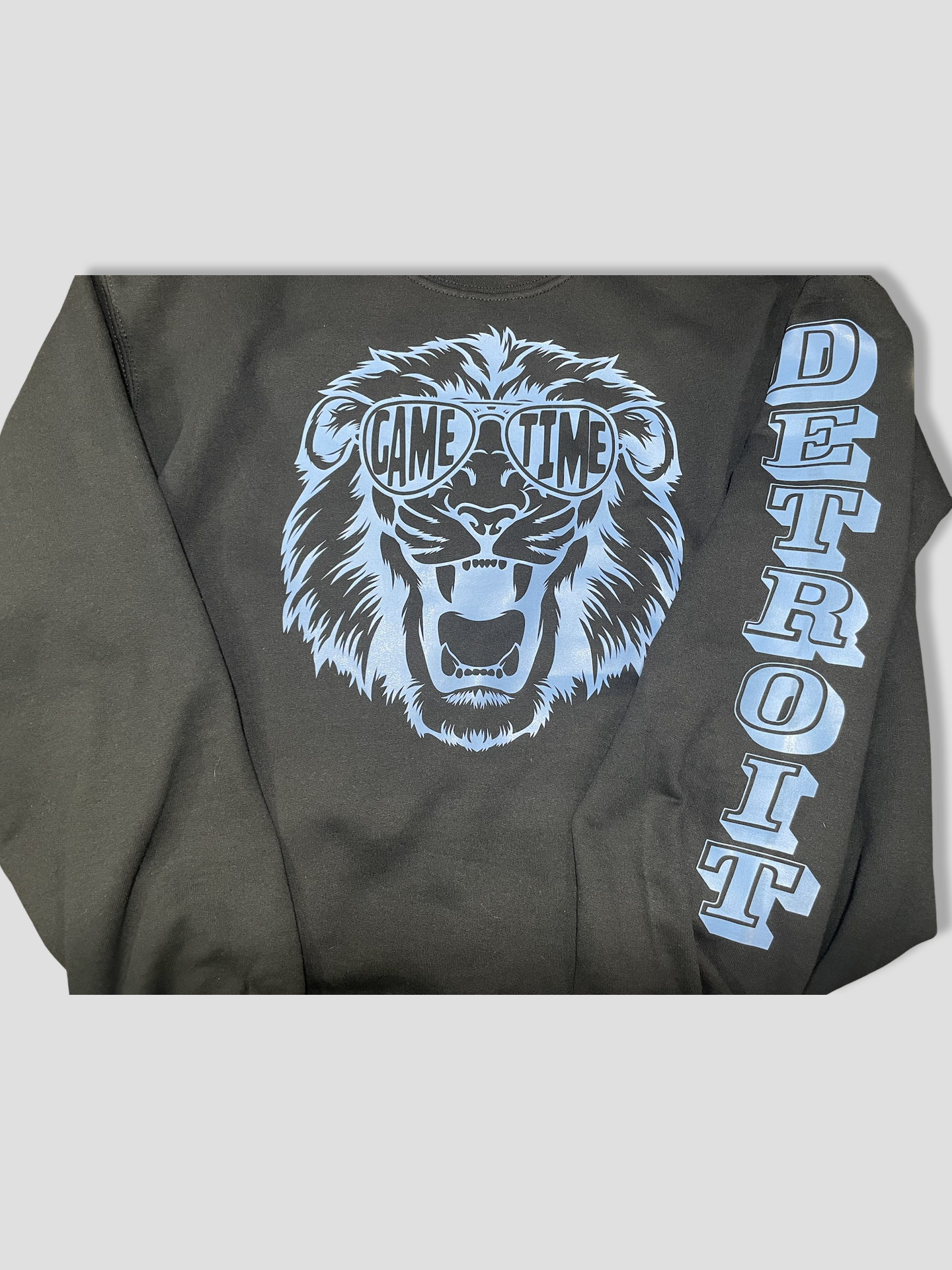 Detroit Game Time Crewneck with Detroit Sleeve