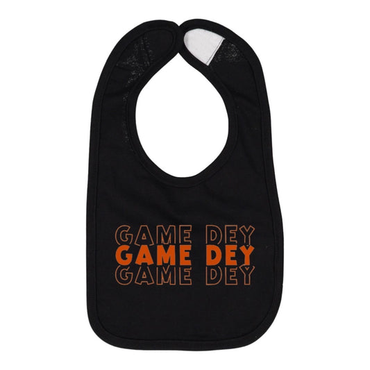 Game Dey - Black Baby Bib