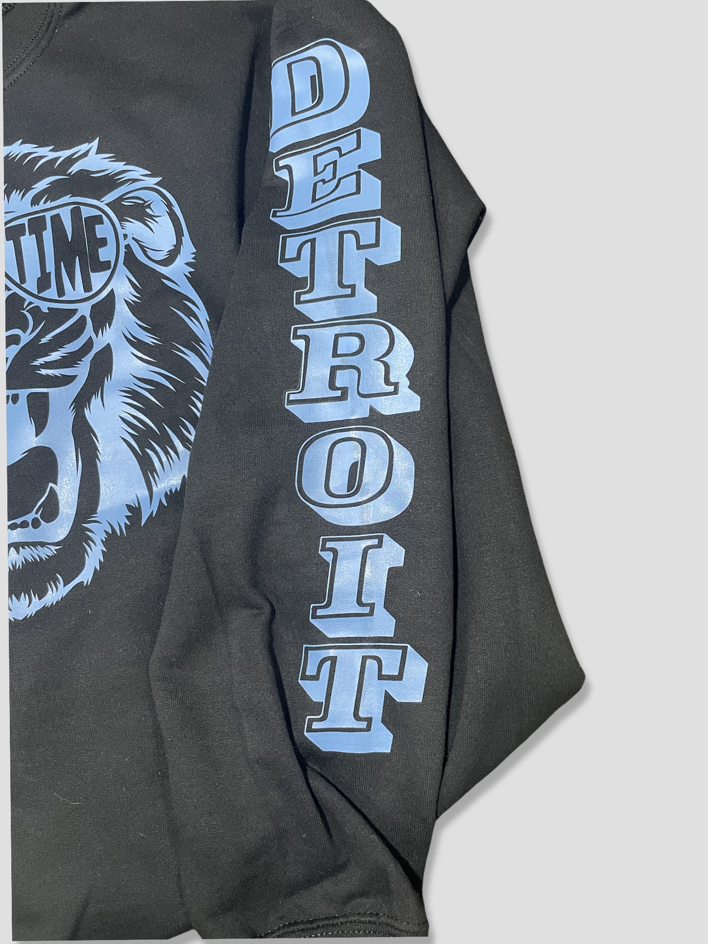 Detroit Game Time Crewneck with Detroit Sleeve