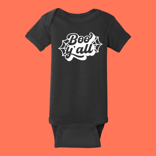 Boo Y’all -  Black Baby Bodysuit