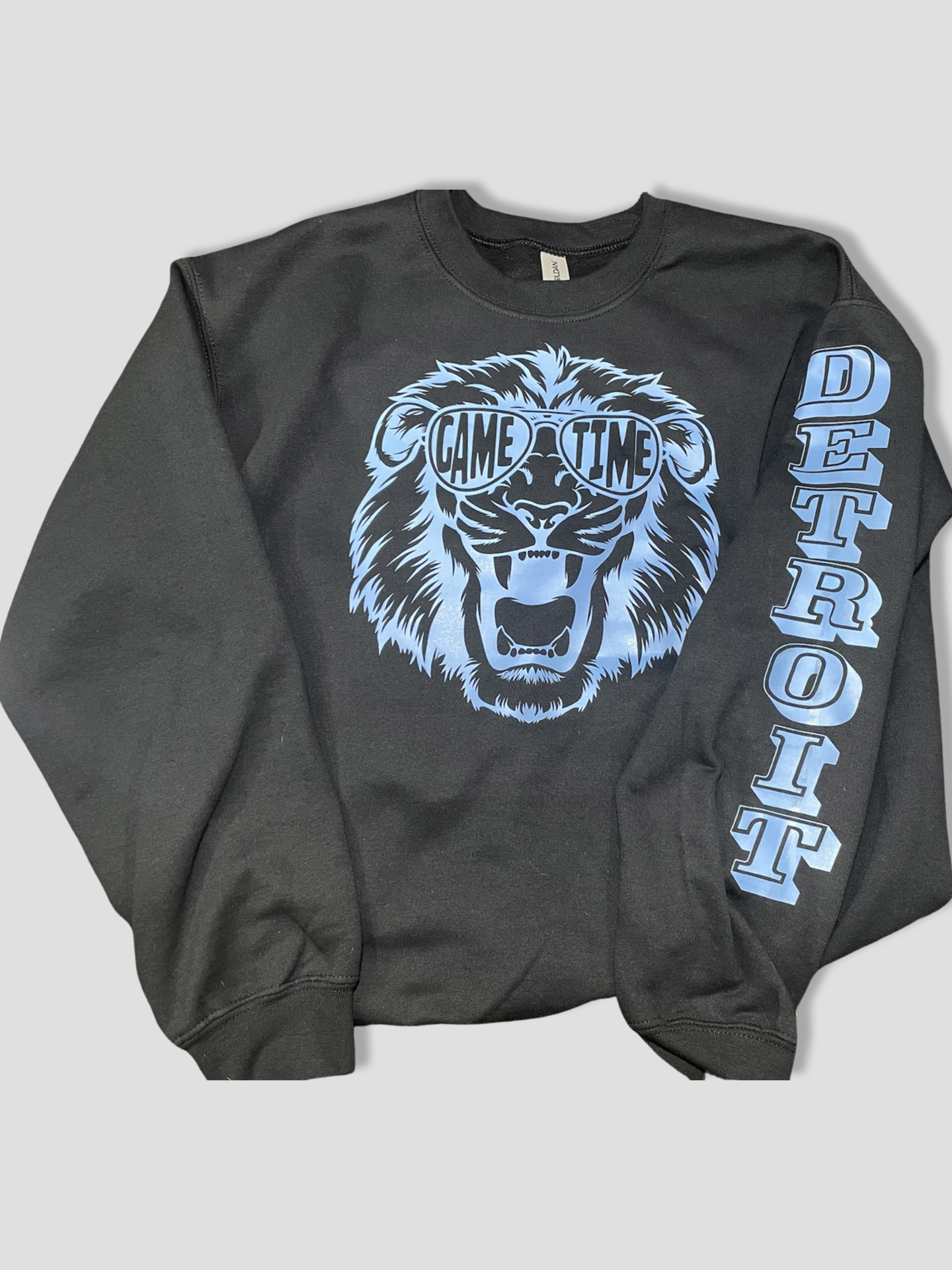 Detroit Game Time Crewneck with Detroit Sleeve