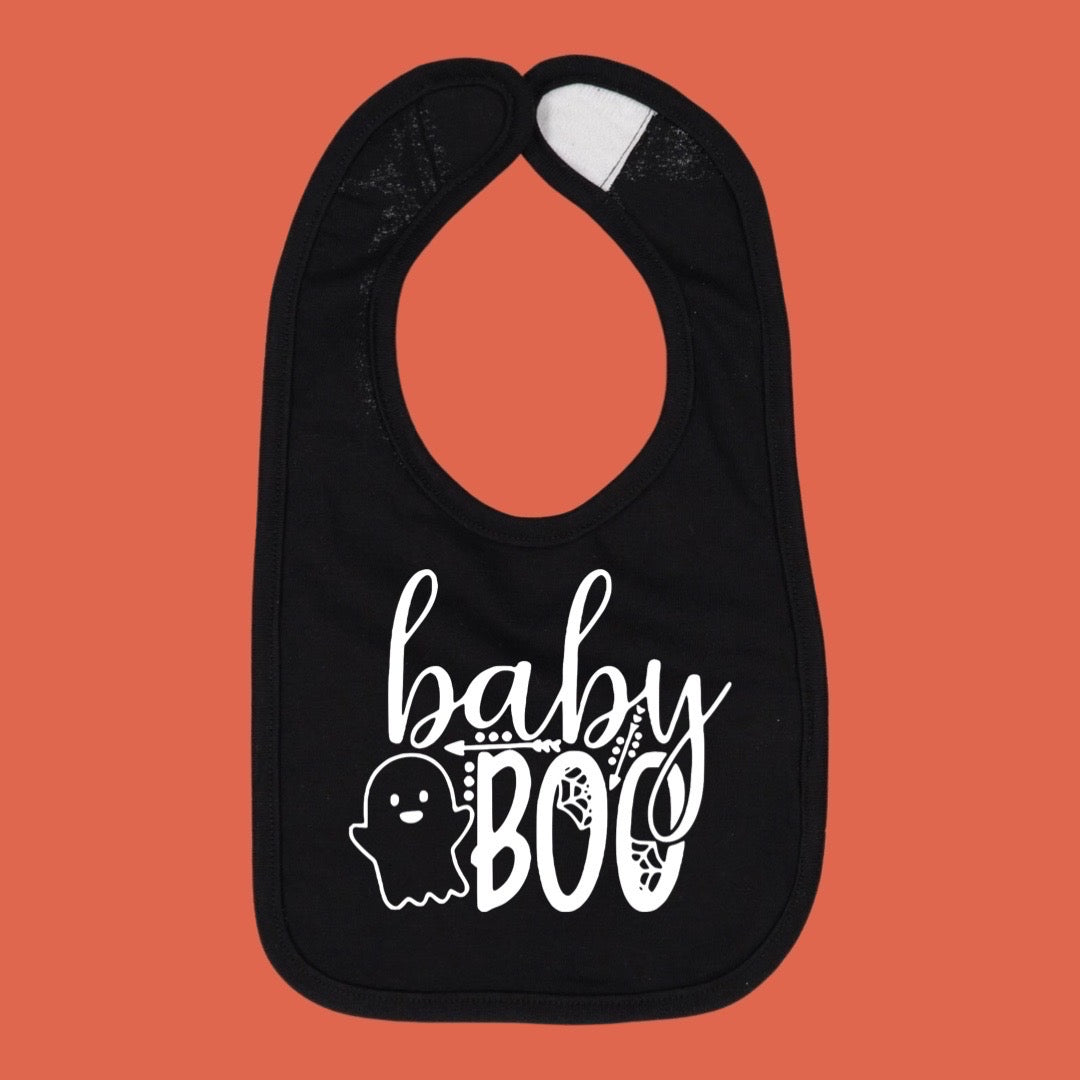 Baby Boo - Black Baby Bib