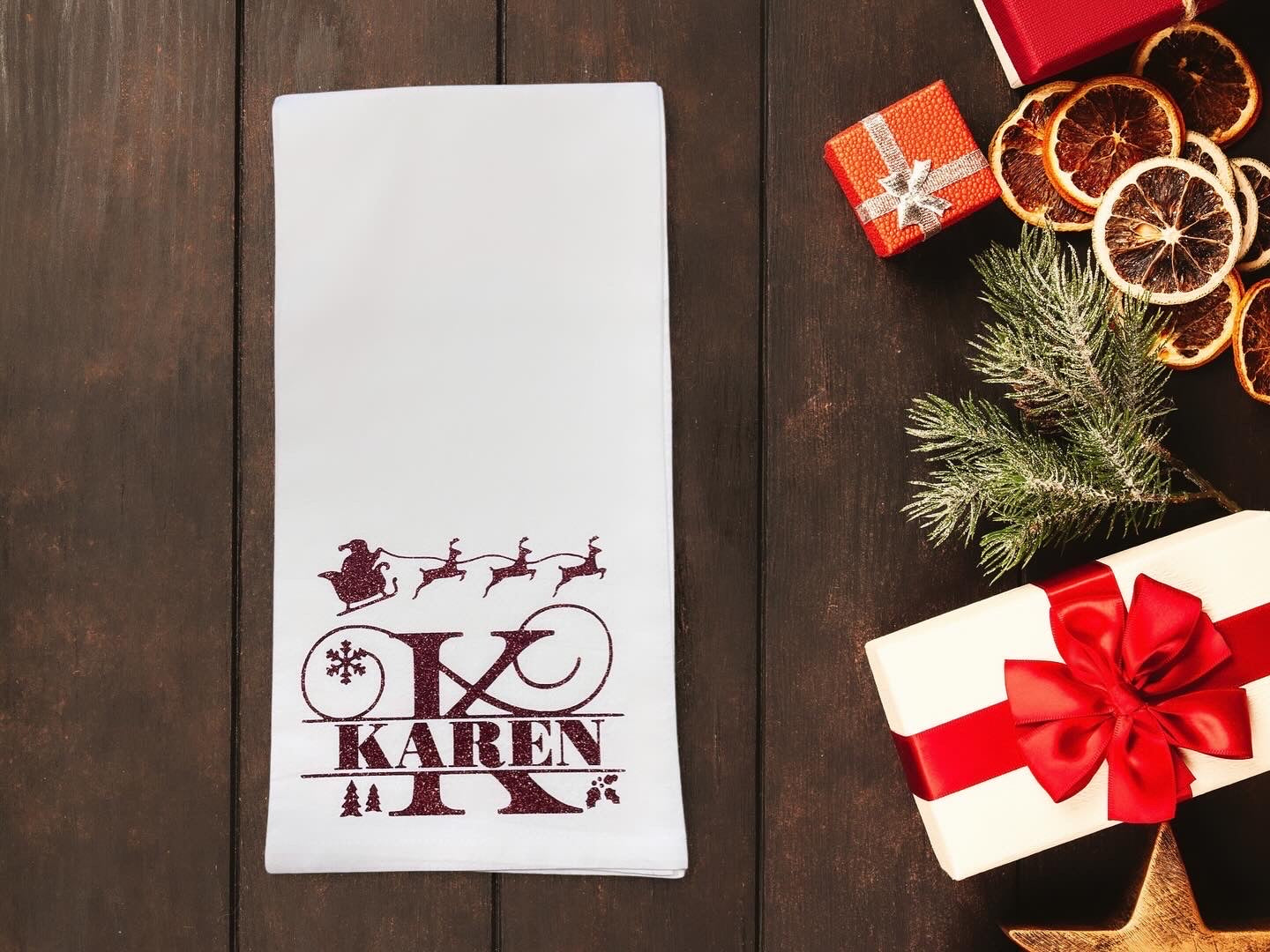 Christmas Personalized - Kitchen Towel