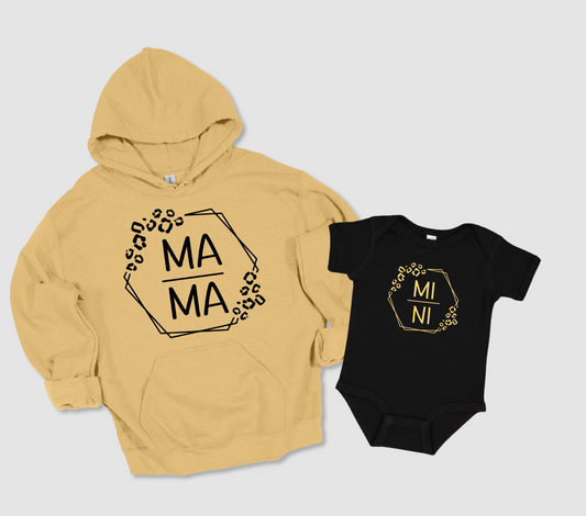 Mama Hoodie and Mini Body Suit Bundle