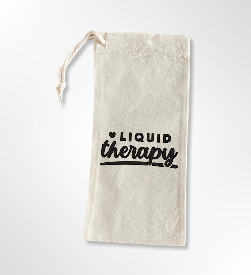 Liquid Therapy - Option 2 - Drawstring Wine Tote