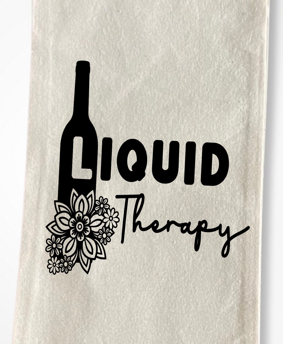 Liquid Therapy - Option 1 - Drawstring Wine Tote