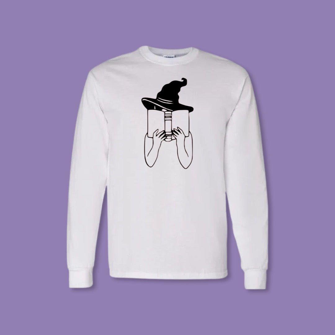 Reading Witch - White Long Sleeve