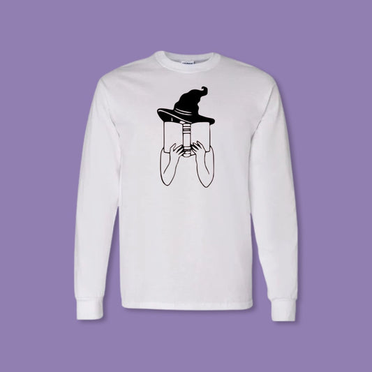 Reading Witch - White Long Sleeve