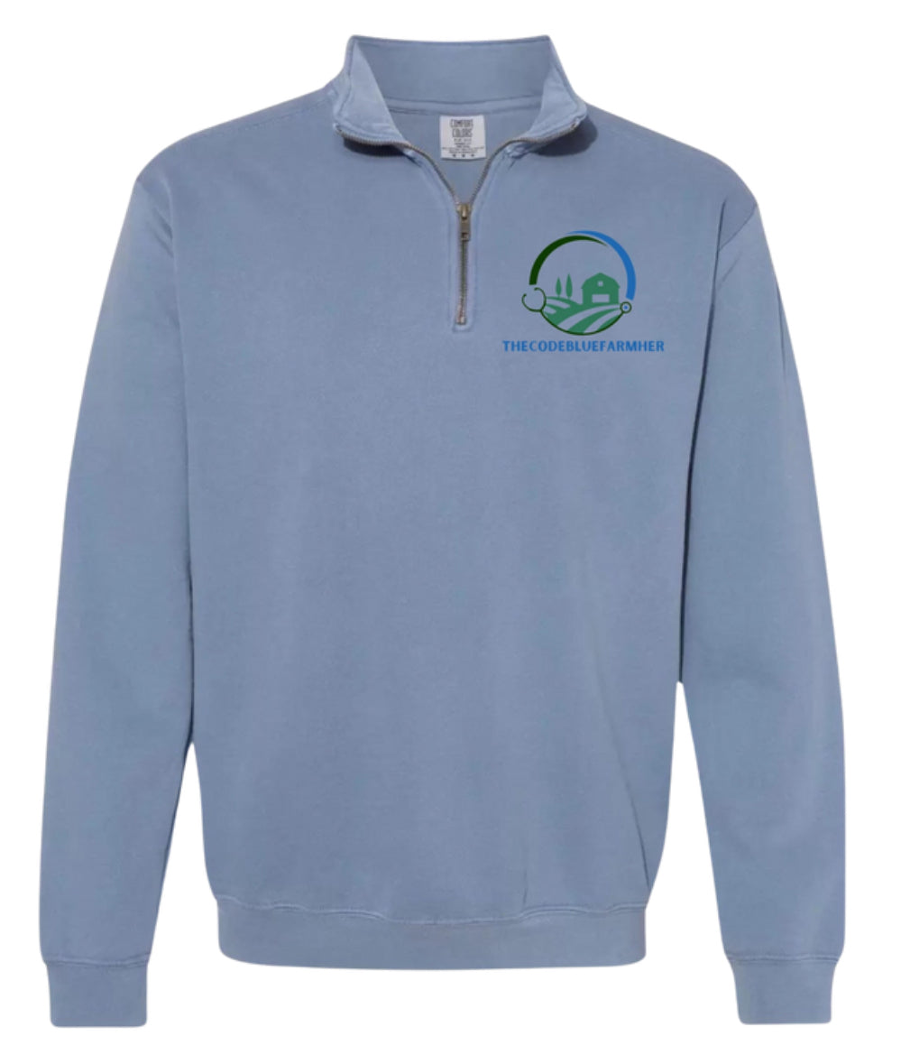 Quarter Zip Sweatshirt wwith Back Logo