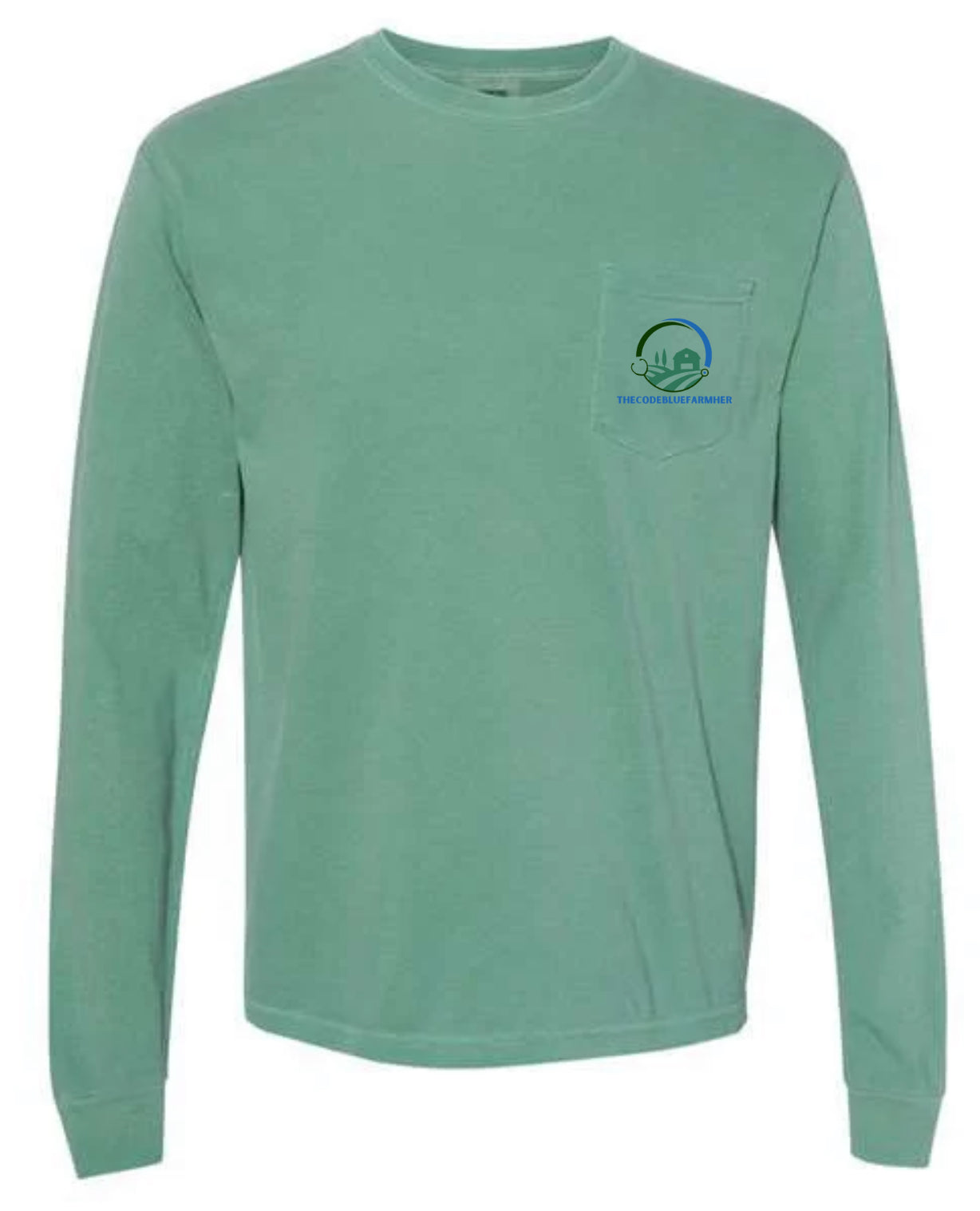 Long Sleeve Pocket T-Shirt with Back Logo