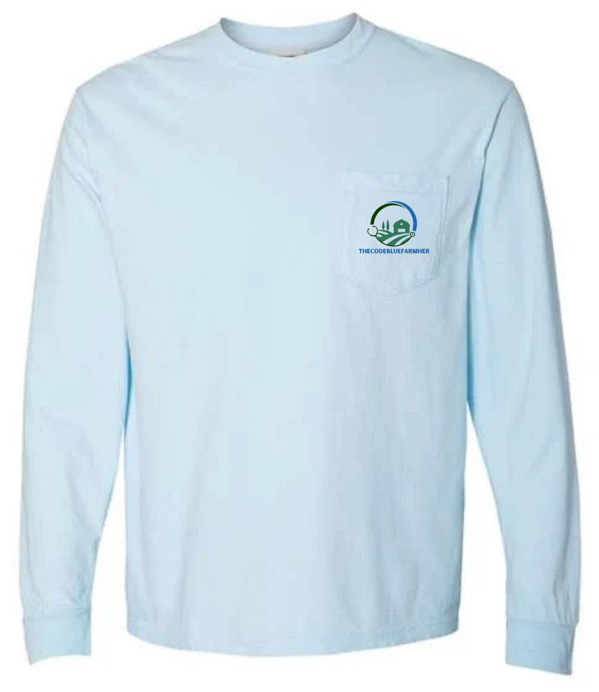 Long Sleeve Pocket T-Shirt with Back Logo