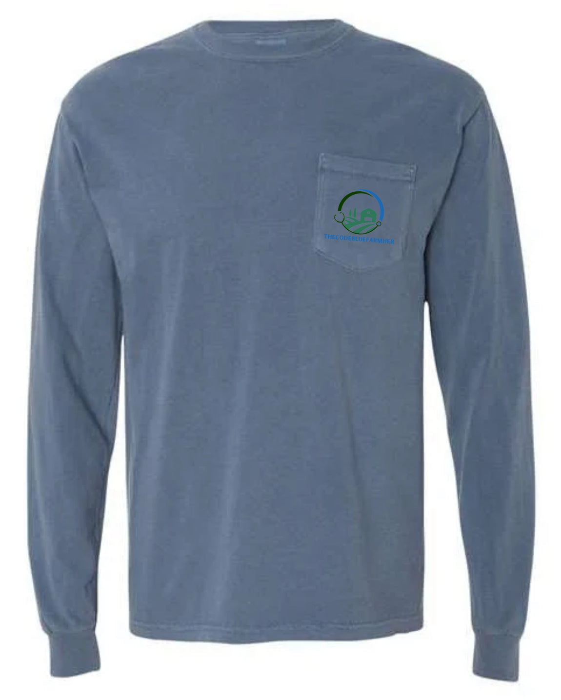 Long Sleeve Pocket T-Shirt with Back Logo