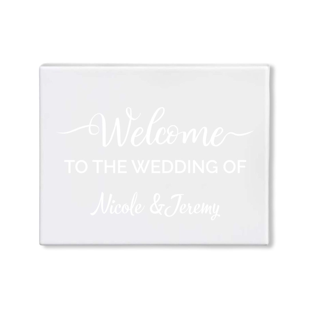 Welcome to the Wedding of Mr. and Mrs Sign