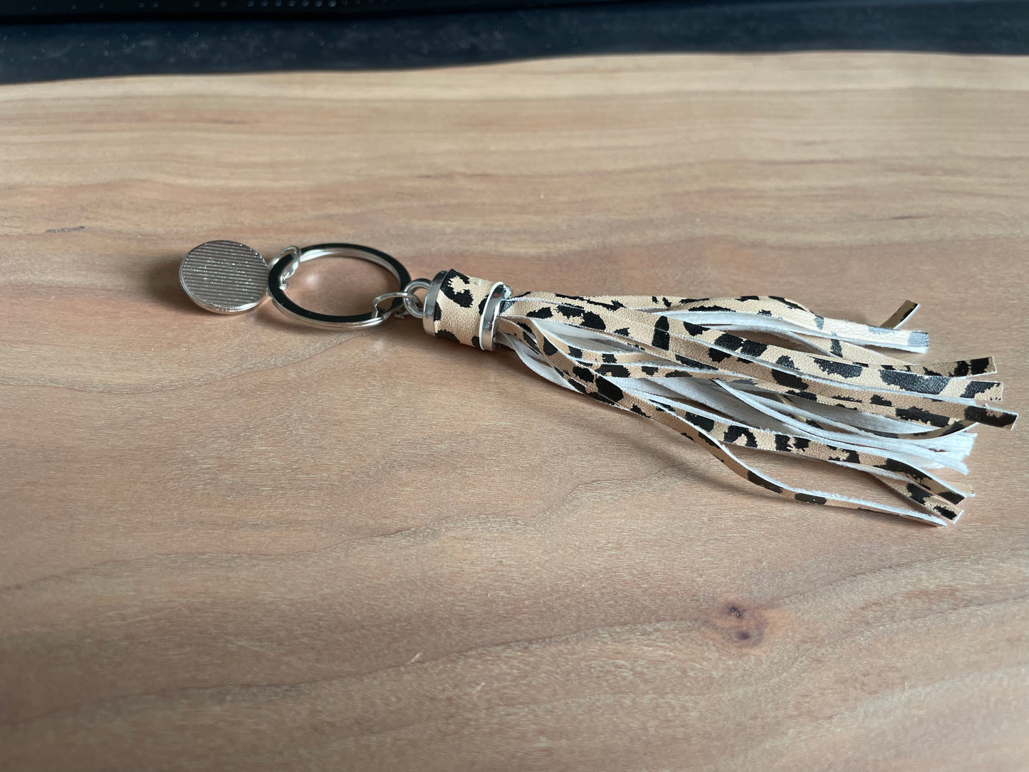 Leopard Tassle Key Ring