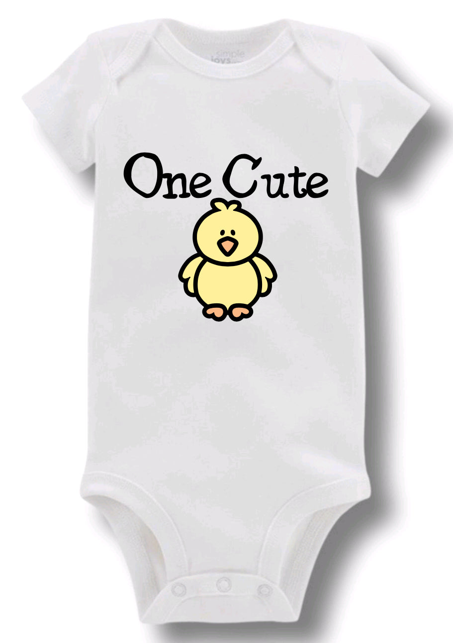 One Cute Chick - Baby Onesie