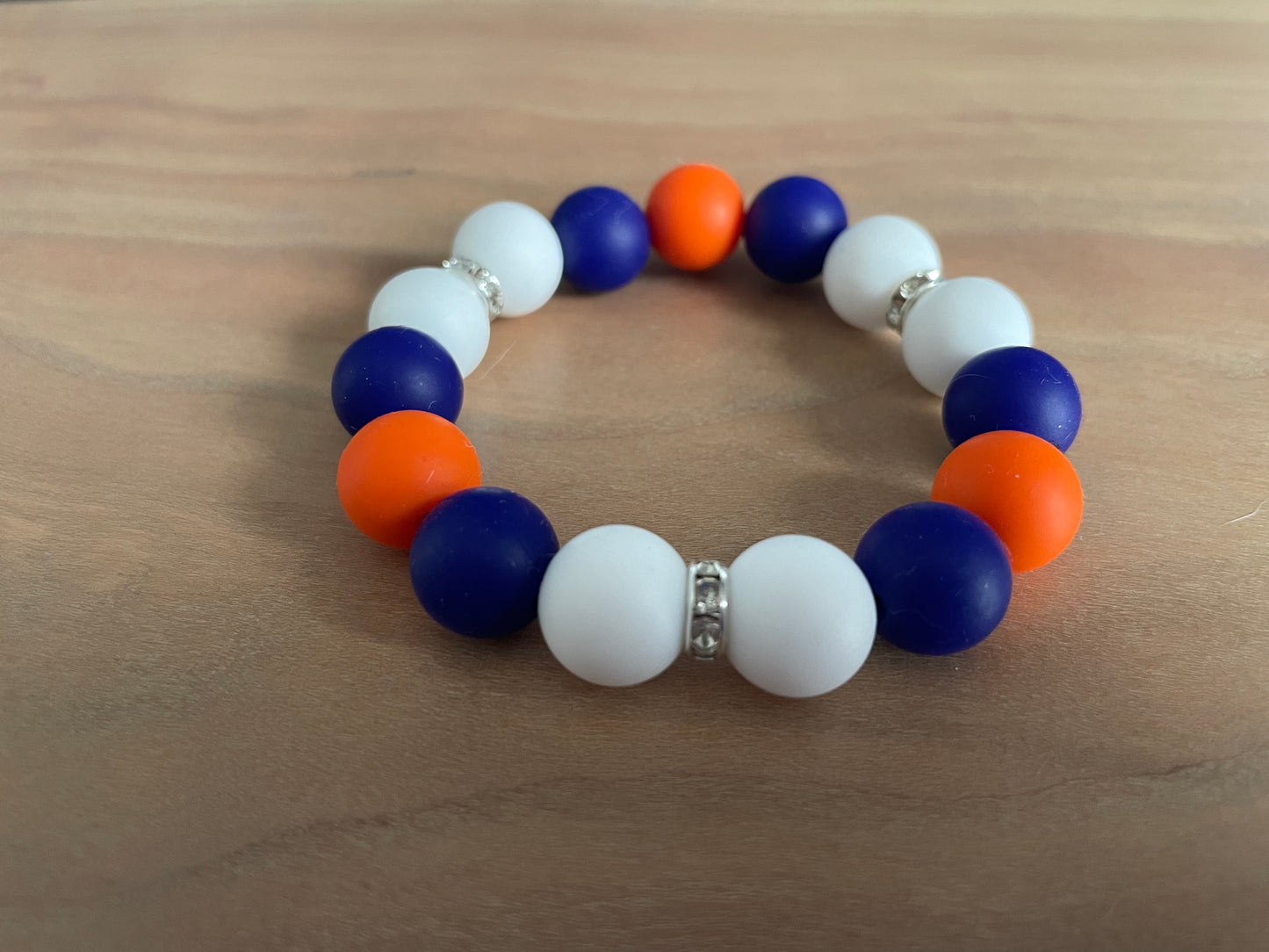 Blue, Orange and White Wrislet