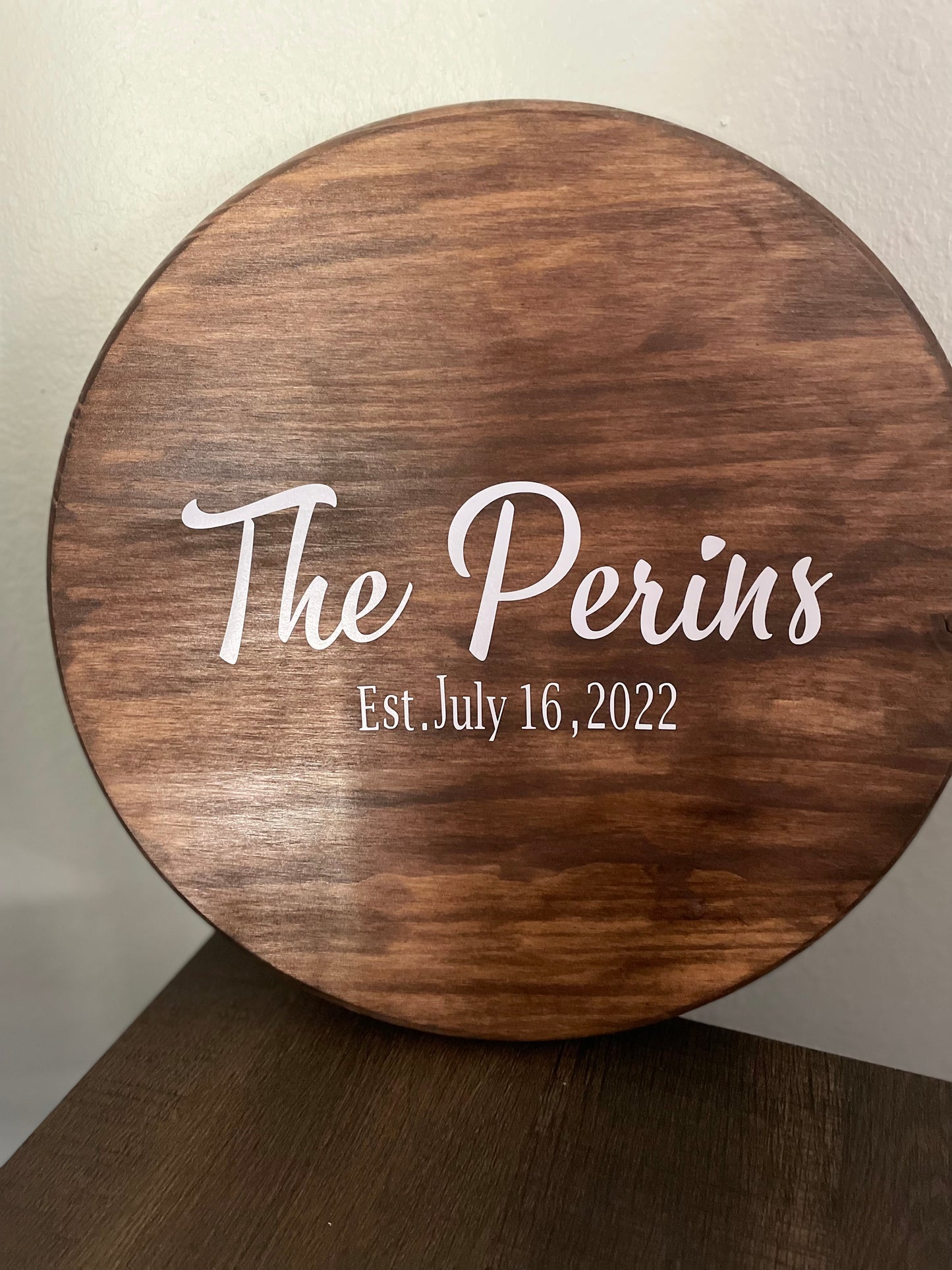 Singable Wooden Round Guest Book Alternative