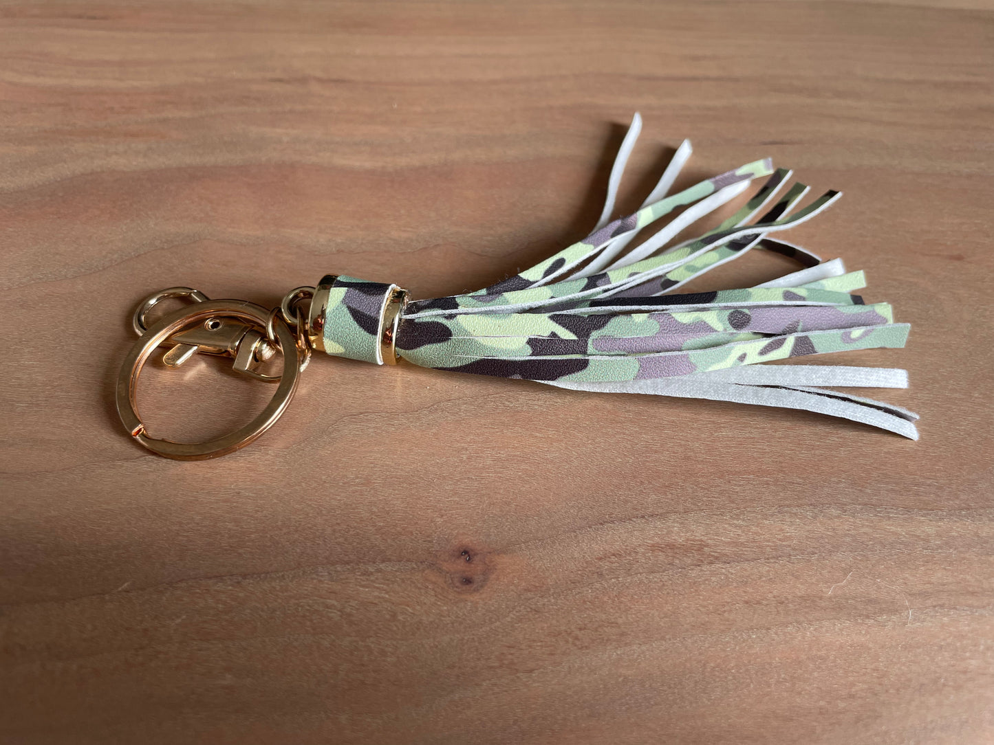 Camo Tassle Key Ring