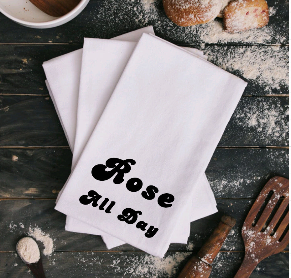 Rose All Day - Option 2- Kitchen Towel